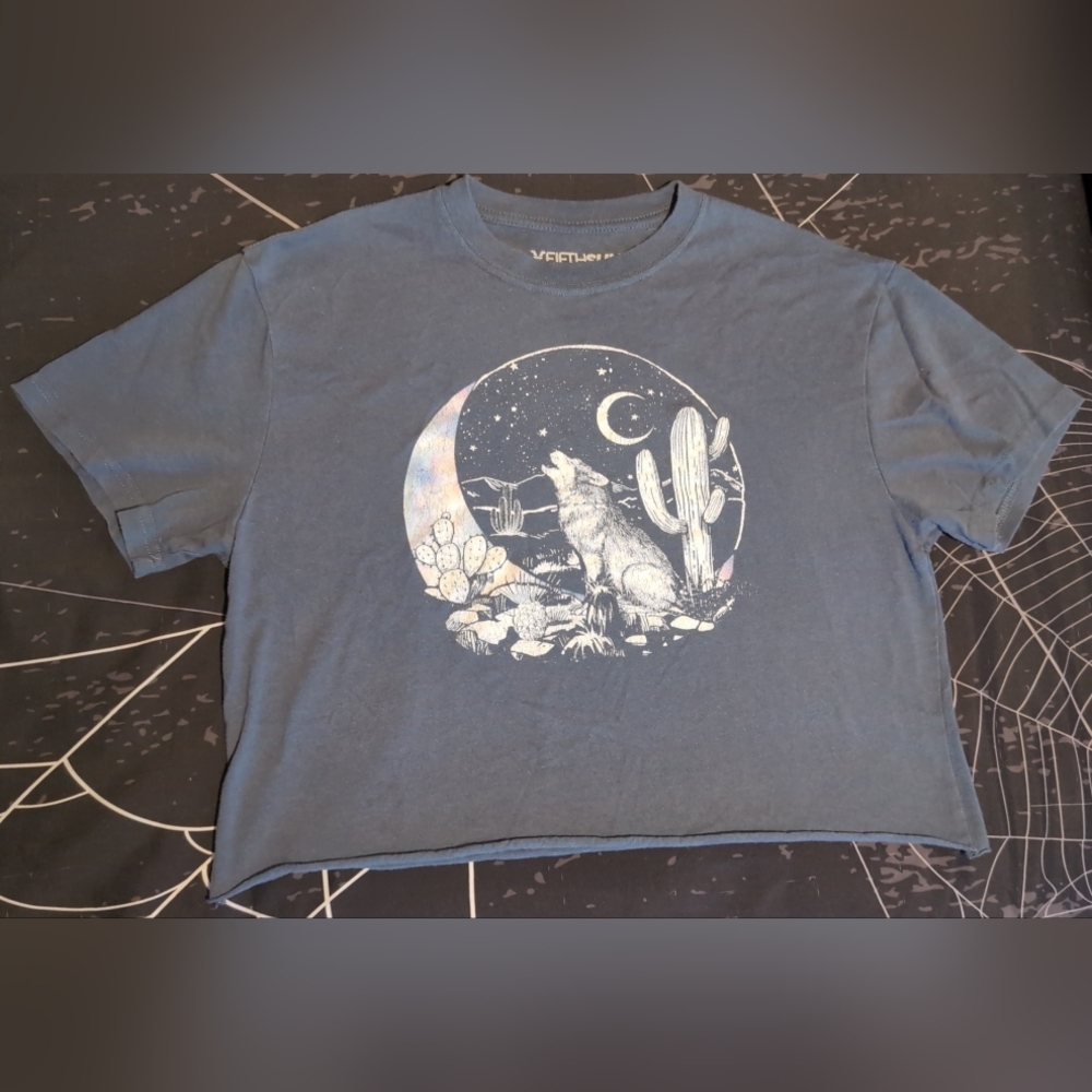 Fifth Sun Blue Desert Wolf Kids T-Shirt